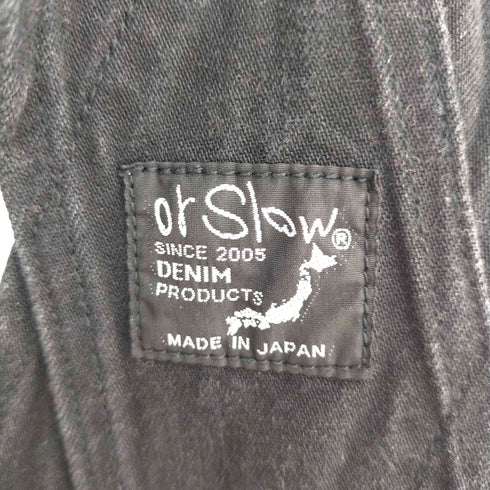 オアスロウ orSlow 後染め デニムオーバーオール レディース S
