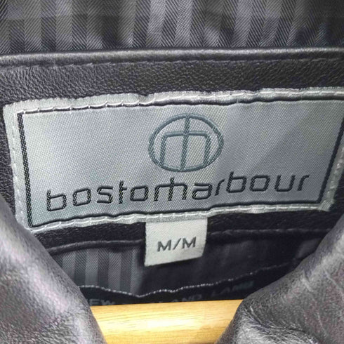 ボストンハーバー bostomarbour ラムレザージャケット メンズ import:M