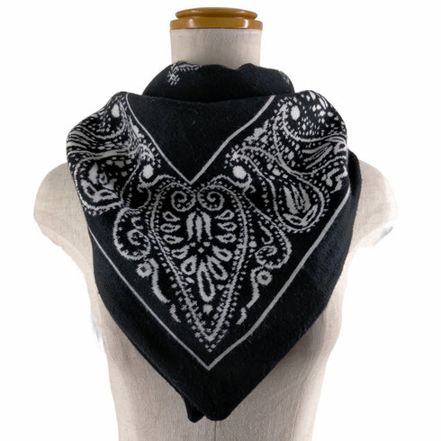マジックスティック MAGIC STICK Cozy Knit Bandana Stole ペイズリー柄スカーフ メンズ
