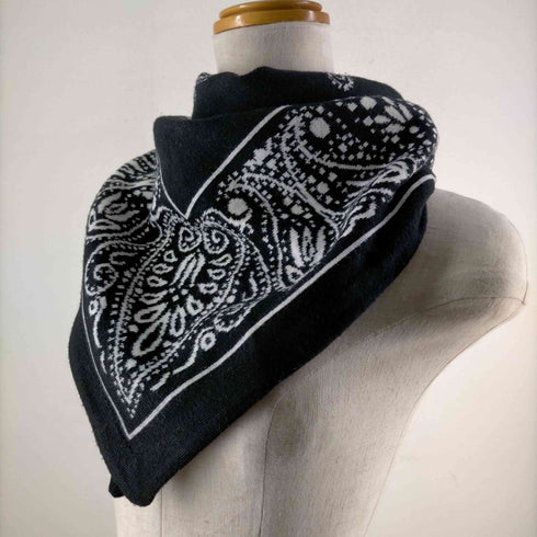 マジックスティック MAGIC STICK Cozy Knit Bandana Stole ペイズリー柄スカーフ メンズ