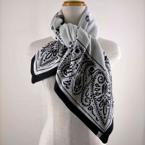 マジックスティック MAGIC STICK Cozy Knit Bandana Stole ペイズリー柄スカーフ メンズ