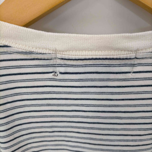 ポロバイラルフローレン Polo by RALPH LAUREN 90s ボリビア製 ポニー刺繍 ボーダークルーネックTシャツ メンズ import:M