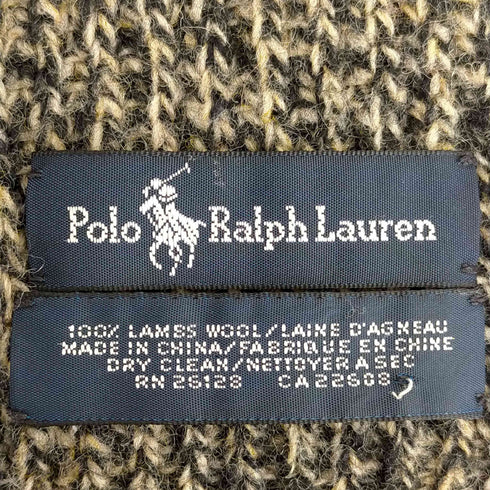 ポロラルフローレン POLO RALPH LAUREN ポニー刺繍 ラムズウール メランジニットマフラー メンズ