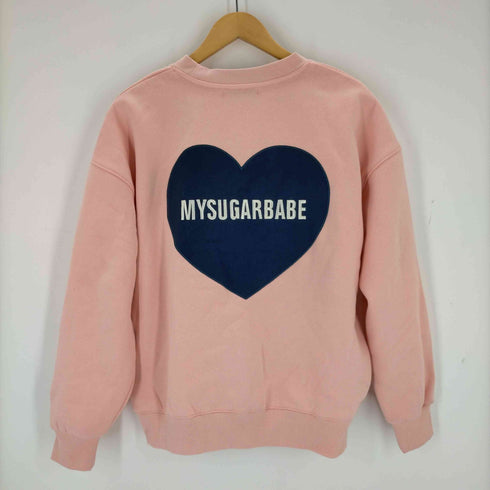 マイシュガーベイブ My Sugar Babe / MSB 24ss patch heart logo sweat レディース JPN:M