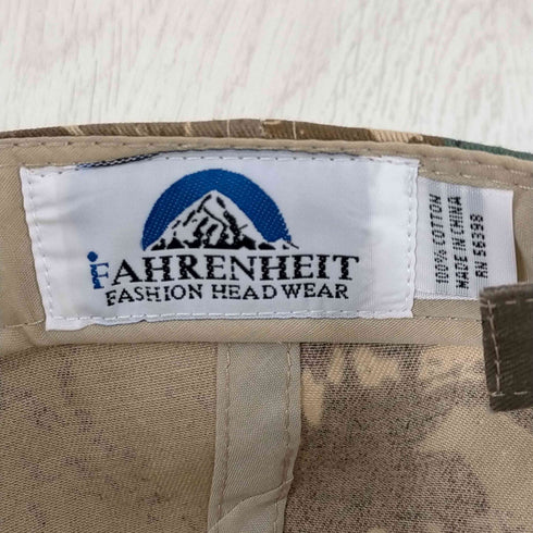 フメイ fahrenheit リアルツリーカモ 刺しゅうキャップ メンズ