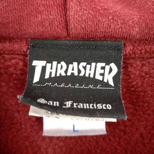 スラッシャーマガジン THRASHER MAGAZINE ロゴプリントパーカー メンズ JPN:L