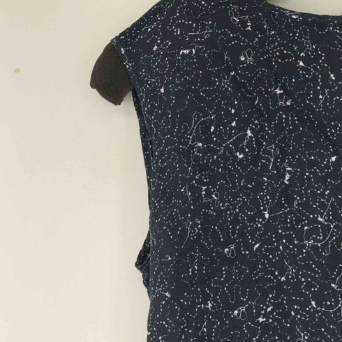 マックスマーラ MAX MARA フリルデザイン総柄タンクトップ レディース import:L