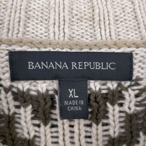 バナナリパブリック BANANA REPUBLIC オルテガ コットンリネンニット メンズ import:XL