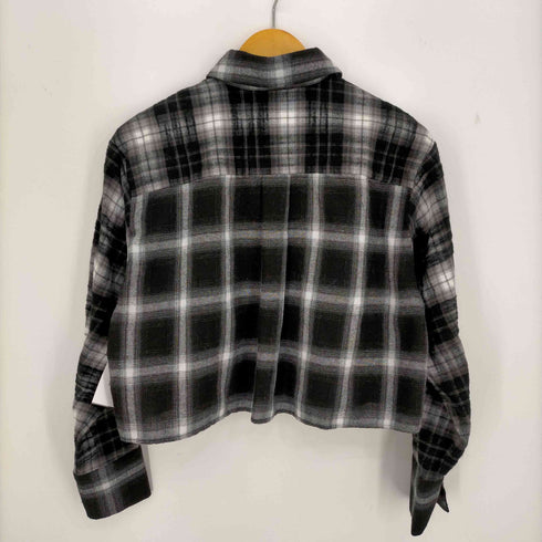 hwyl 短丈 オンブレチェックシャツ レディース 02