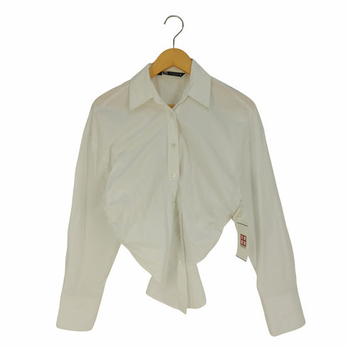 ザラ ZARA 変形シャツブラウス レディース import:M