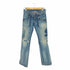 ヒステリックグラマー HYSTERIC GLAMOUR リペア クラッシュ加工 スタッズ ダメージデニムパンツ レディース XXS