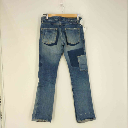 ヒステリックグラマー HYSTERIC GLAMOUR リペア クラッシュ加工 スタッズ ダメージデニムパンツ レディース XXS