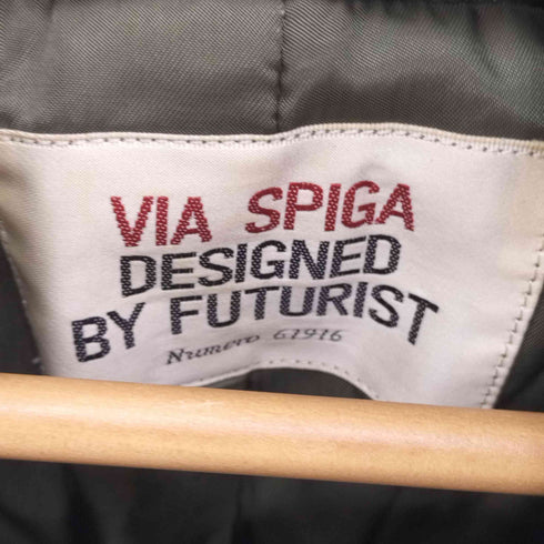 VIA SPIGA DESIGNED BY FUTURIST ジップアップレザージャケット レディース JPN:38