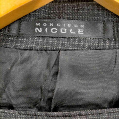 ニコル NICOLE チェック柄3ピースセットアップ メンズ 48