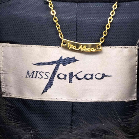 MISS TAKAO ファー付き カシミヤコート レディース