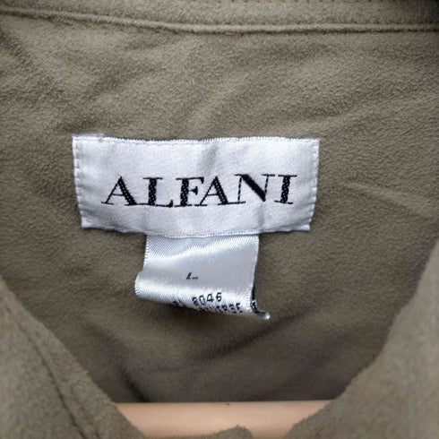 アルファニ ALFANI ソフトスエード L/S レギュラーカラー シャツ メンズ import:L