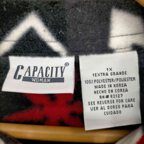 CAPACITY WOMAN ウィンターデザインフリースシャツ メンズ 1X