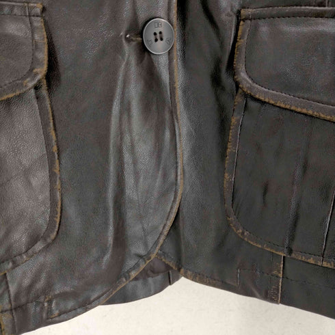 CLOTHING RVT フェイクレザーテーラードジャケット レディース JPN:S