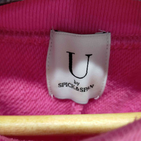 ユーバイスピックアンドスパン U by SPICK&SPAN クロップドラグランスウェット レディース FREE