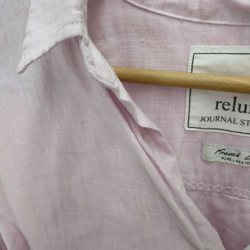 ジャーナルスタンダードレリューム JOURNAL STANDARD relume リネンオープンカラーシャツ レディース F