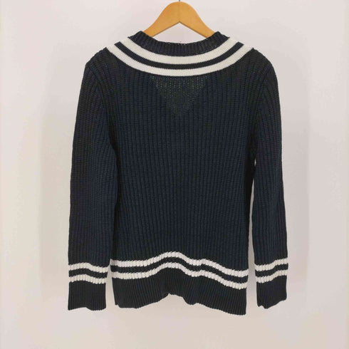 トゥモローランドトリコ TOMORROWLAND tricot スプリング リネン チルデン ニット レディース import:L