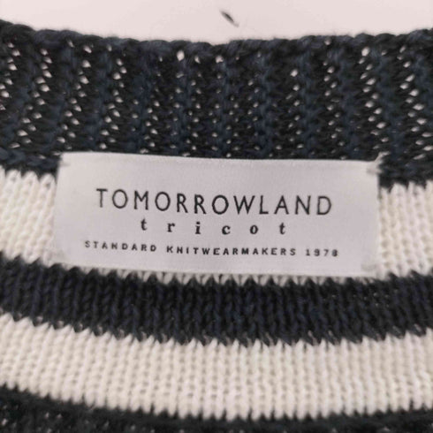 トゥモローランドトリコ TOMORROWLAND tricot スプリング リネン チルデン ニット レディース import:L