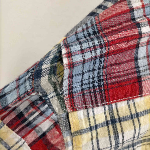 SERENGETI チェック柄パッチワークジップパーカー メンズ JPN:XL