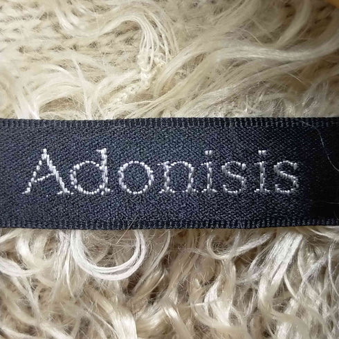 アドニシス Adonisis ビジュー付きファーカーディガン レディース F
