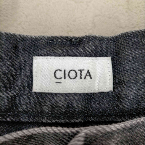シオタ CIOTA ブラックスビン13.5OZハイウエストデニム メンズ 29