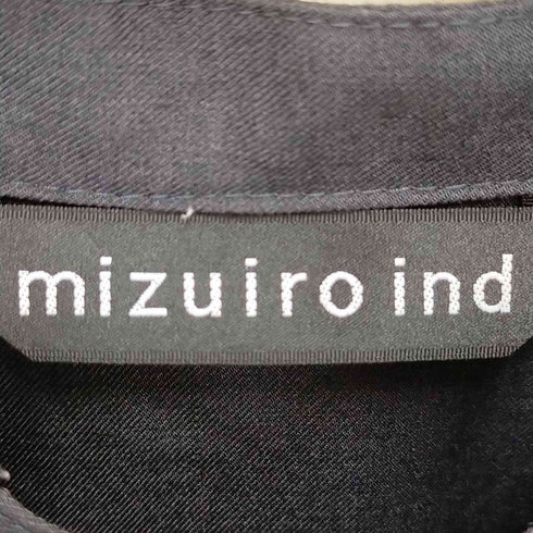 ミズイロインド mizuiro ind T/Rスタンドカラーフレアワンピース レディース
