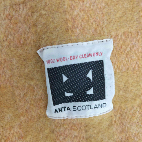 ANTA SCOTLAND チェック柄大判ウールマフラー レディース