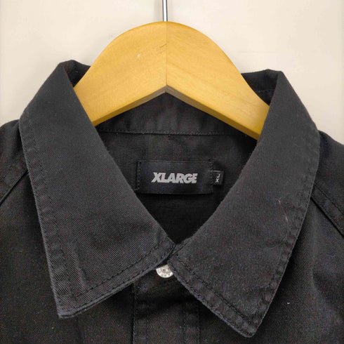 エクストララージ X-LARGE 23SS LOGO PATCH S/S WORK SHIRT ロゴパッチ ショートスリーブ ワークシャツ メンズ JPN:XL