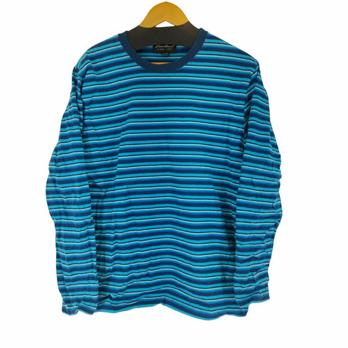 エディーバウアー Eddie Bauer 00s ボーダーロングスリーブカットソー メンズ import:L