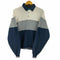 ピエールカルダン pierre cardin 90s 裏地パイル メタルボタン マルチボーダーポロスウェット メンズ import:M