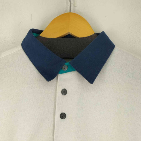 ピエールカルダン pierre cardin 90s 裏地パイル メタルボタン マルチボーダーポロスウェット メンズ import:M