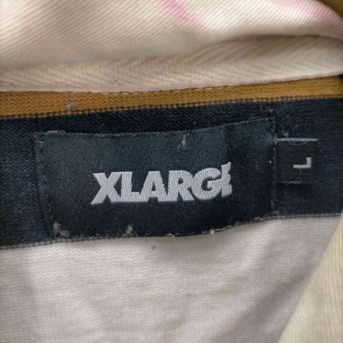 エクストララージ X-LARGE 22AW STRIPED RUGBY SHIRT ストリップド ラグビー シャツ メンズ JPN:L