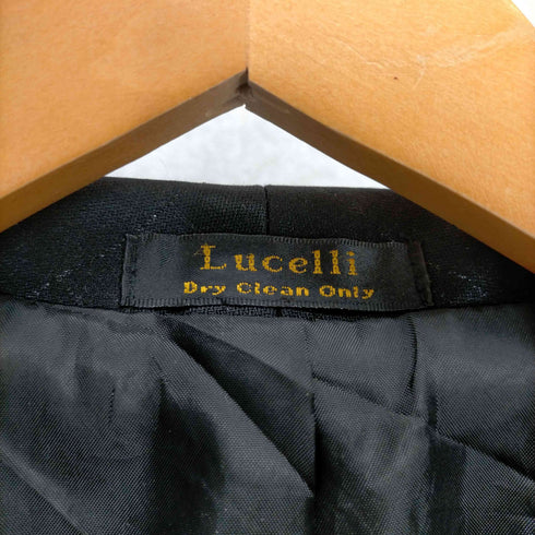 LUCELLI ラメデザインテーラードコート メンズ