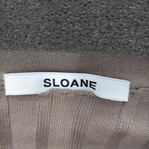 スローン SLOANE 18Gワイドリブシルク Vカーディガン レディース JPN:2