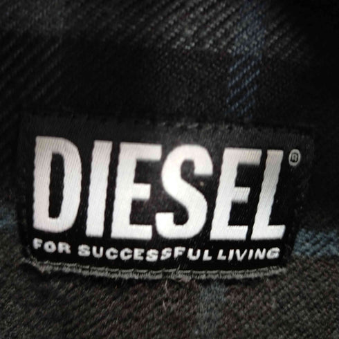 ディーゼル DIESEL S-CROSS チェックネルシャツ Dロゴ メンズ JPN:M