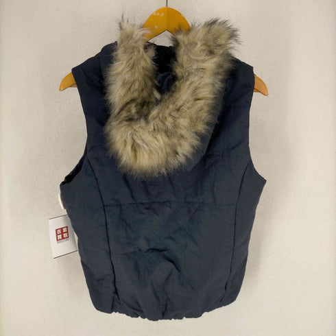 リズ クレイボーン LIZ Claiborne フードファー中綿ベスト レディース JPN:L