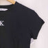 カルバンクラインジーンズ Calvin Klein Jeans MONOGRAM LOGO SLIM FIT CROPPED T-SHIRT CK モノグラムロゴ スリムフィット クロップドTシャツ レディース import:L