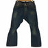 ディースクエアード DSQUARED2 06AW MADE IN ITALY ペンキ x ダメージ加工 ボタンフライ クロップド立体裁断デニム レディース JPN:38