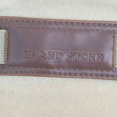 グランドストーン grand stone レザー切替 マルチポケット キャンバスショルダーバッグ メンズ