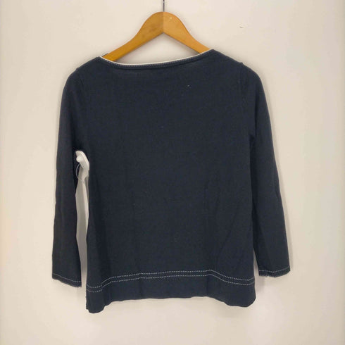 ウィークエンド マックスマーラ Weekend Max Mara ステッチデザイン ボートネック L/S プルオーバー ニット レディース 160/84A