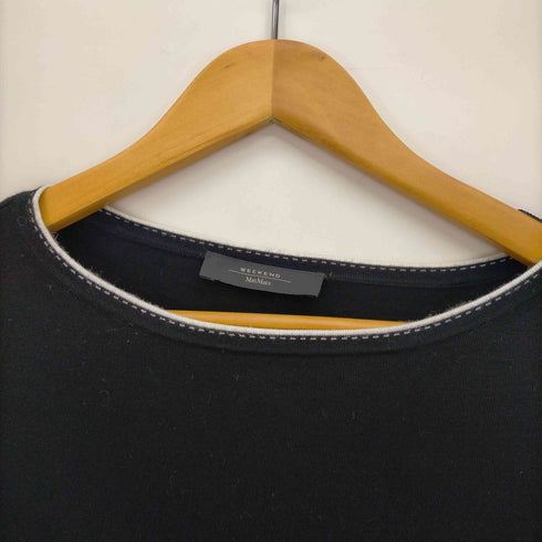 ウィークエンド マックスマーラ Weekend Max Mara ステッチデザイン ボートネック L/S プルオーバー ニット レディース 160/84A