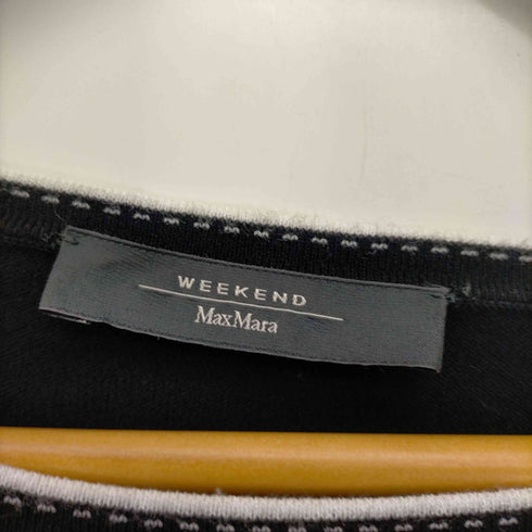 ウィークエンド マックスマーラ Weekend Max Mara ステッチデザイン ボートネック L/S プルオーバー ニット レディース 160/84A