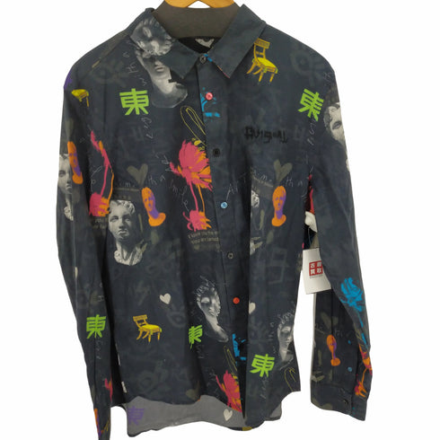 デシグアル Desigual プリント入りコットン素材のメンズシャツ メンズ JPN:L