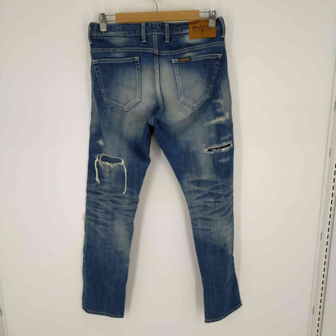 ボブソン BOBSON 別注distressed jeans(スリムストレート型) メンズ JPN:M