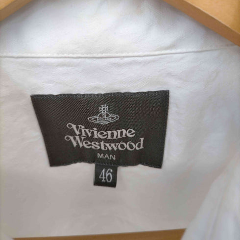 ヴィヴィアンウエストウッド Vivienne Westwood オーブ刺繍 比翼 L/Sシャツ メンズ JPN:46