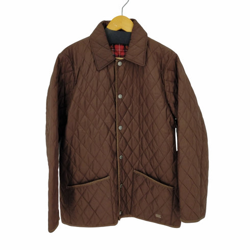 カンタベリーオブニュージーランド CANTERBURY OF NEW ZEALAND キルティングコート 裏地チェック メンズ JPN:L